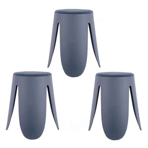 Lot De 3 Tabourets Keystone - Bleu