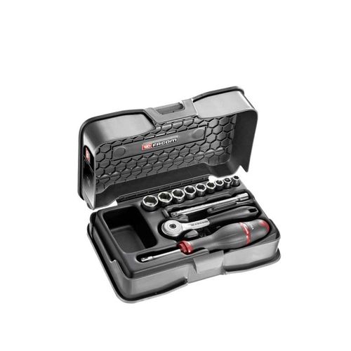 Coffret de douilles FACOM - 1/4 - 6 pans - 12 pcs - R.151-1P6