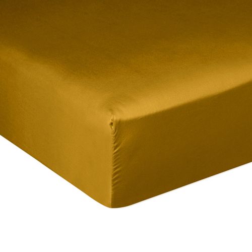 Drap Housse 140x190 + 30 Cm Satin De Coton Bronze