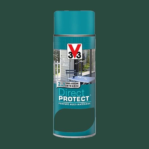 Peinture Glycéro Multi-matériaux V33 Direct Protect Aérosol Vert basque
