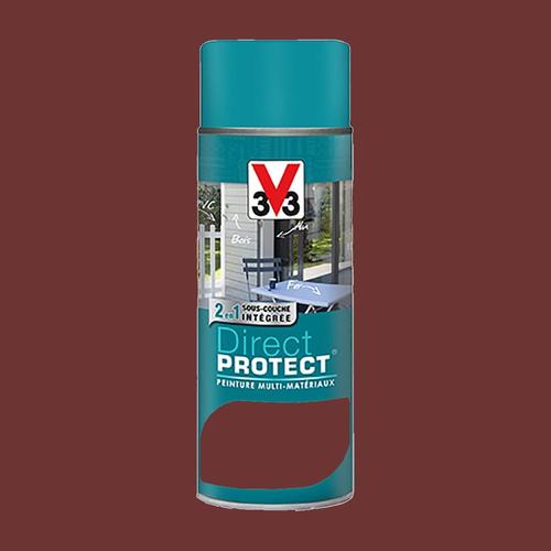 Peinture Glycéro Multi-matériaux V33 Direct Protect Aérosol Rouge basque