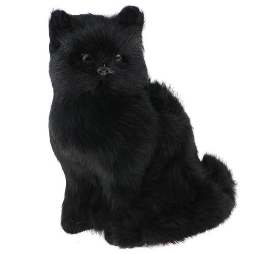 Jouet Peluche Chat Pour Bebe Fille Et Garcon 3 Ans Et Plus Chat Noir Rakuten