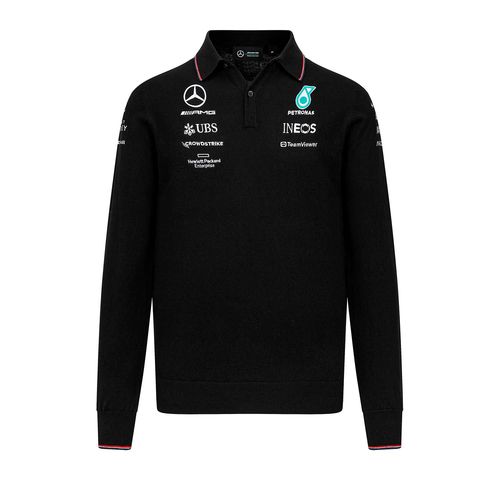 Polo Manche Longue Mercedes-Amg Petronas Motorsport Officiel Formule 1