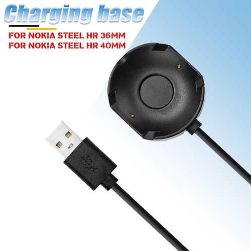Chargeur Usb Pour Montre Connectée, Adaptateur De Câble De Charge, Sécurité Rapide Et Stable, Alimentation Portable, Accessoires Pour Nokia Steel Hr