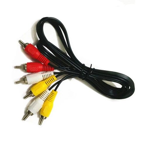 Câble Audio et vidéo Composite 90cm 3 RCA vers 3 RCA, prise mâle vers mâle, pour TV, DVD, caméras, cordon mâle vers mâle pour TV, DVD