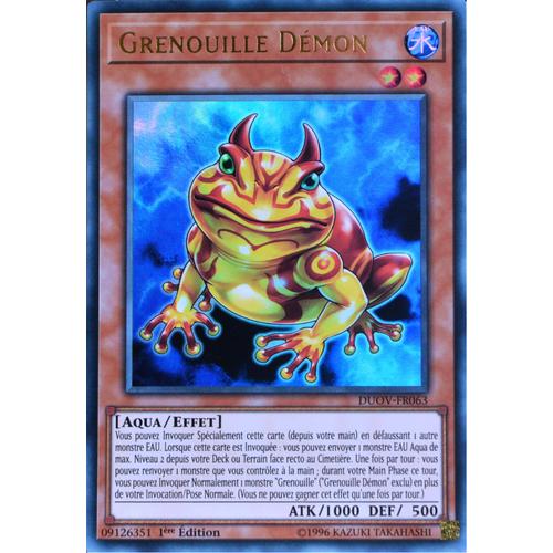 Carte Yu-Gi-Oh Duov-Fr063 Grenouille Démon Ultra Rare Neuf Fr