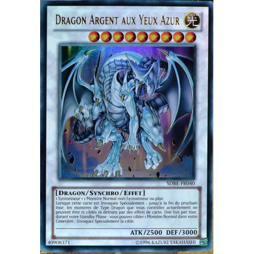 Carte Yu-Gi-Oh Sdbe-Fr040 Dragon Argent Aux Yeux Azur Ultra Rare Neuf Fr