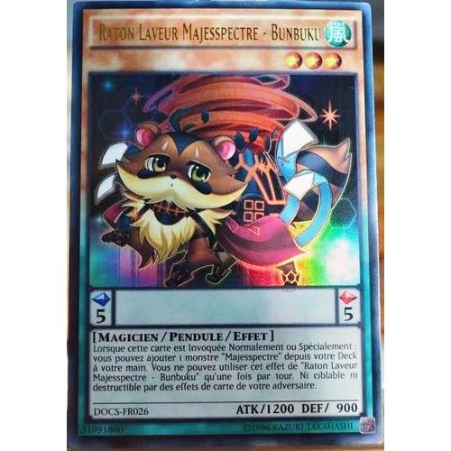 Carte Yu-Gi-Oh Docs-Fr026 Raton Laveur Majesspectre - Bunbuku Neuf Fr