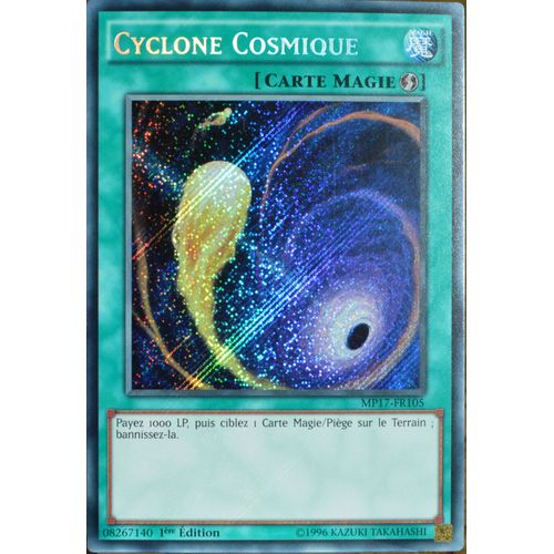 Carte Yu-Gi-Oh Mp17-Fr105 Cyclone Cosmique Secret Rare Neuf Fr