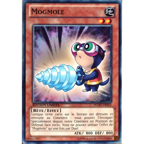 Carte Yu-Gi-Oh Wgrt-Fr052 Mogmole Commune Neuf Fr
