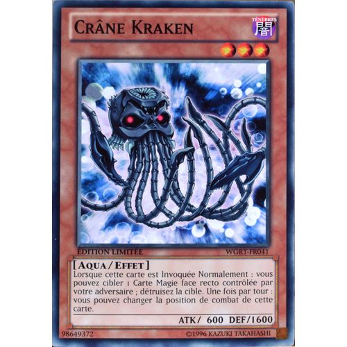 Carte Yu-Gi-Oh Wgrt-Fr041 Crâne Kraken Commune Neuf Fr