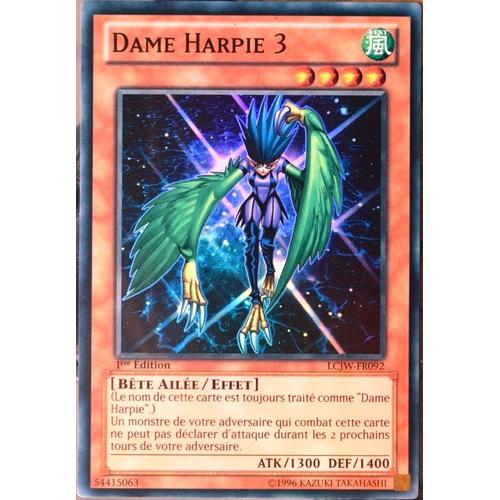 Carte Yu-Gi-Oh Lcjw-Fr092 Dame Harpie 3 (Harpie Lady 3) - Super Rare Neuf Fr