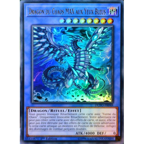 Carte Yu-Gi-Oh Dupo-Fr048 Dragon Du Chaos Max Aux Yeux Bleus (Blue-Eyes Chaos Max Dragon) - Ultra Rare Neuf Fr