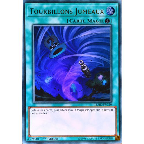 Carte Yu-Gi-Oh Lehd-Frc20 Tourbillons Jumeaux (Twin Twisters) - Ultra Rare Neuf Fr