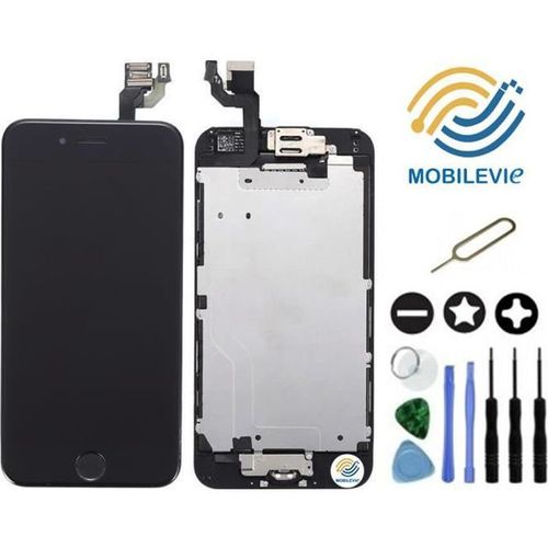 Ecran Vitre Tactile + Lcd Retina Tout Assemblé Complet Pour Iphone 6 Noir + Outils + Expéditions Sous 24h