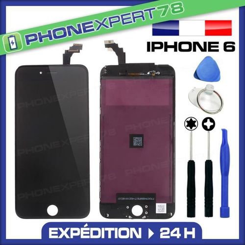 Vitre Tactile + Ecran Lcd Pour Iphone 6 Noir + Outils