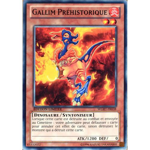 Carte Yu-Gi-Oh Wgrt-Fr038 Gallim Préhistorique Commune Neuf Fr