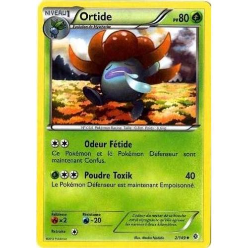 Carte Pokémon 2/149 Ortide 80 Pv Frontières Franchies Neuf Fr