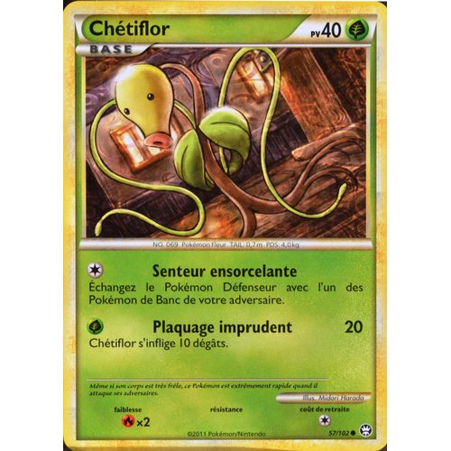 Carte Pokémon 57/102 Chétiflor 40 Pv Hs Triomphe Neuf Fr