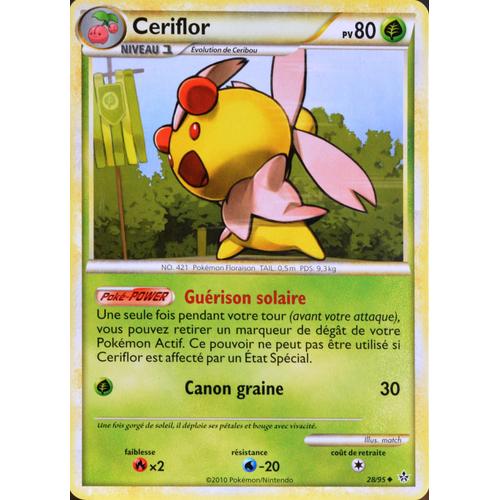 Carte Pokémon 28/95 Ceriflor 80 Pv Hs Déchainement Neuf Fr