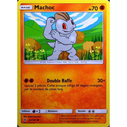 Carte Pokémon 62/145 Machoc 70 Pv Sl2 - Soleil Et Lune - Gardiens Ascendants Neuf Fr