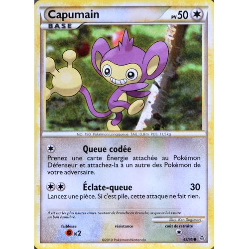 Carte Pokémon 43/95 Capumain 50 Pv Hs Déchainement Neuf Fr