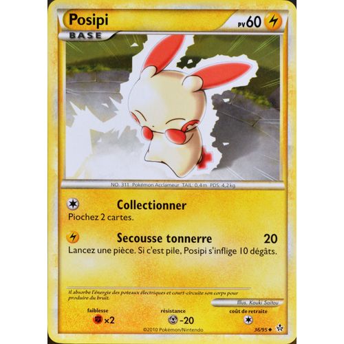 Carte Pokémon 36/95 Posipi 60 Pv Hs Déchainement Neuf Fr