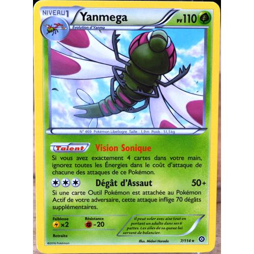 Carte Pokémon 7/114 Yanmega 110 Pv Xy - Offensive Vapeur Neuf Fr