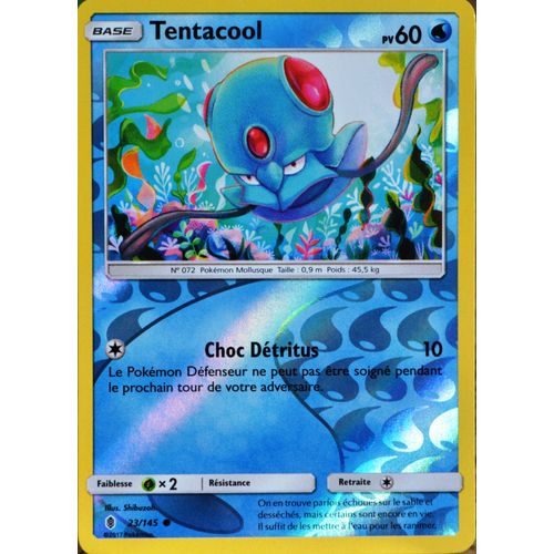 Carte Pokémon 23/145 Tentacool 60 Pv - Reverse Sl2 - Soleil Et Lune - Gardiens Ascendants Neuf Fr