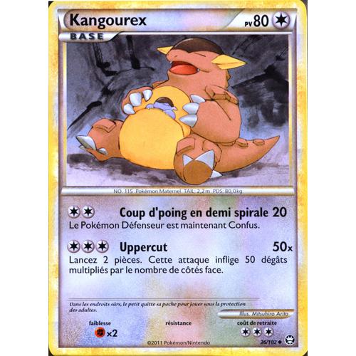 Carte Pokémon 36/102 Kangourex 80 Pv Hs Triomphe Neuf Fr