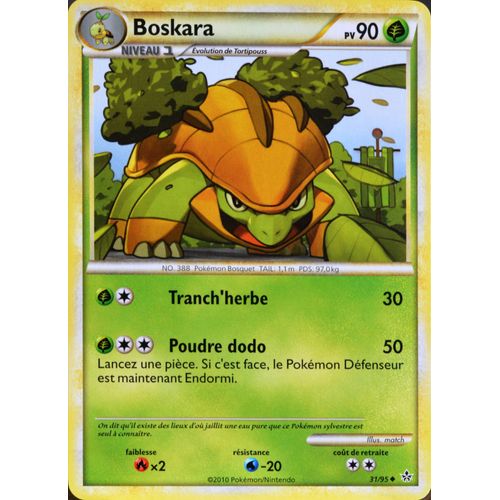 Carte Pokémon 31/95 Boskara 90 Pv Hs Déchainement Neuf Fr