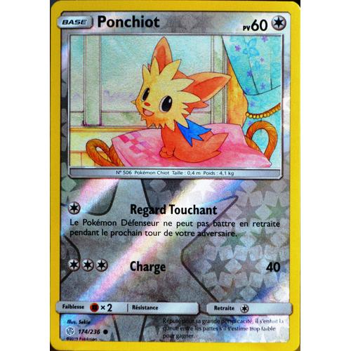 Carte Pokémon 174/236 Ponchiot - Reverse Sl12 - Soleil Et Lune - Eclipse Cosmique Neuf Fr