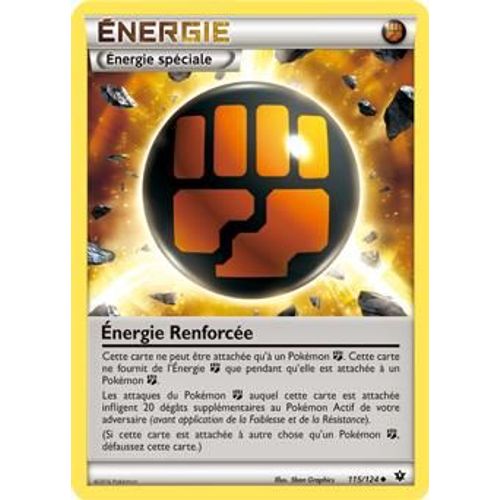 Carte Pokémon 115/124 Energie Renforcée (Energie Combat) Xy - Impact Des Destins Neuf Fr