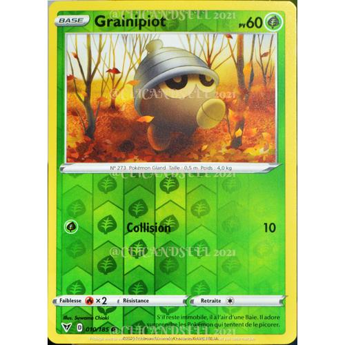 Carte Pokémon 010/185 Grainipiot ? Eb04 - Épée Et Bouclier  Voltage Éclatant Neuf Fr