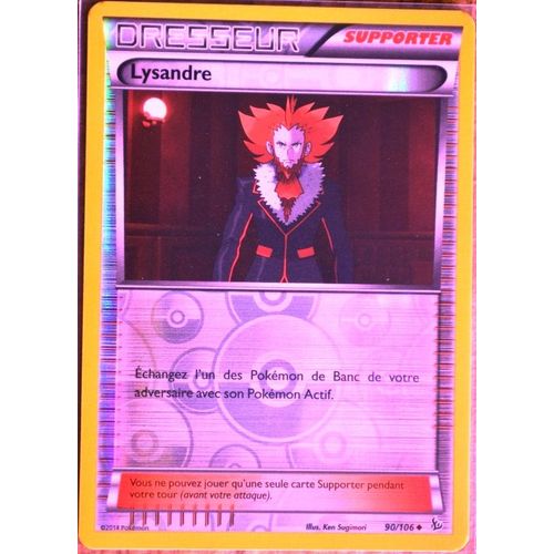 Carte Pokémon 90/106 Lysandre - Reverse Xy Étincelles Neuf Fr