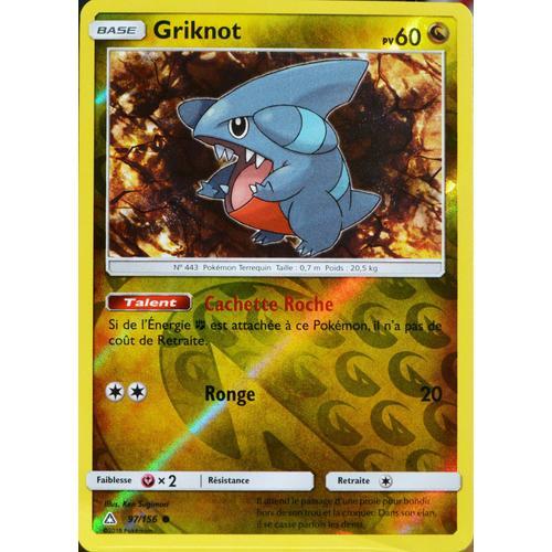 Carte Pokémon 97/156 Griknot - Reverse Sl5 - Soleil Et Lune - Ultra Prisme Neuf Fr