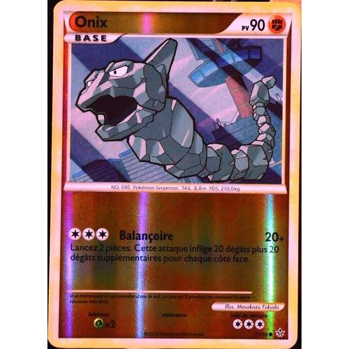 Carte Pokémon 57/95 Onix 90 Pv Hs Déchainement Neuf Fr