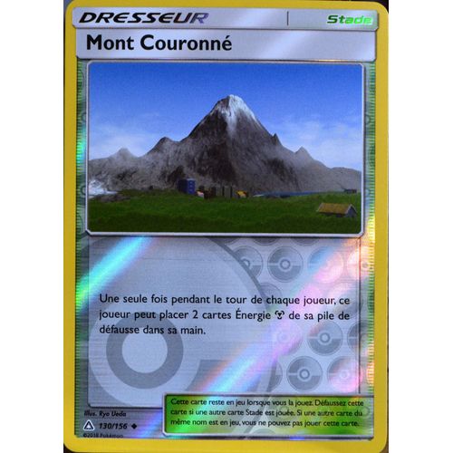 Carte Pokémon 130/156 Mont Couronné - Reverse Sl5 - Soleil Et Lune - Ultra Prisme Neuf Fr