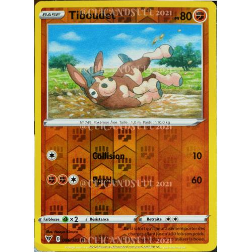 Carte Pokémon 096/185 Tiboudet ? Eb04 - Épée Et Bouclier  Voltage Éclatant Neuf Fr