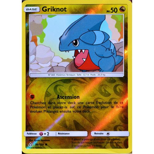 Carte Pokémon 96/156 Griknot - Reverse Sl5 - Soleil Et Lune - Ultra Prisme Neuf Fr