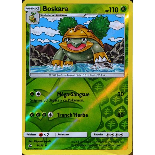 Carte Pokémon 8/156 Boskara - Reverse Sl5 - Soleil Et Lune - Ultra Prisme Neuf Fr