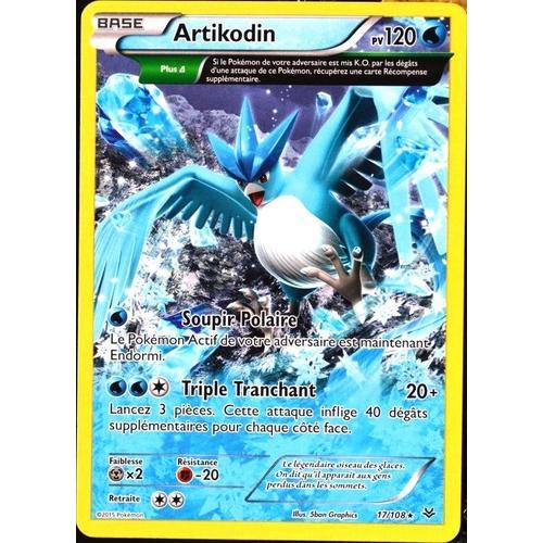 Carte Pokémon 17/108 Artikodin 120 Pv - Rare Xy06 Ciel Rugissant Neuf Fr