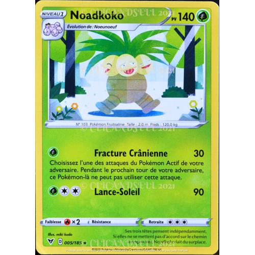 Carte Pokémon 005/185 Noadkoko ? 140 Pv Eb04 - Épée Et Bouclier  Voltage Éclatant Neuf Fr