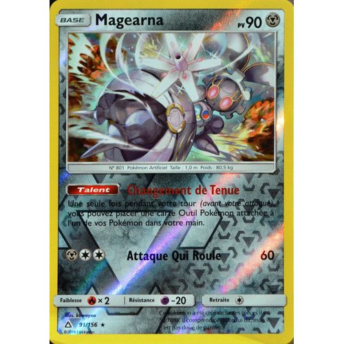 Carte Pokémon 91/156 Magearna - Reverse Sl5 - Soleil Et Lune - Ultra Prisme Neuf Fr