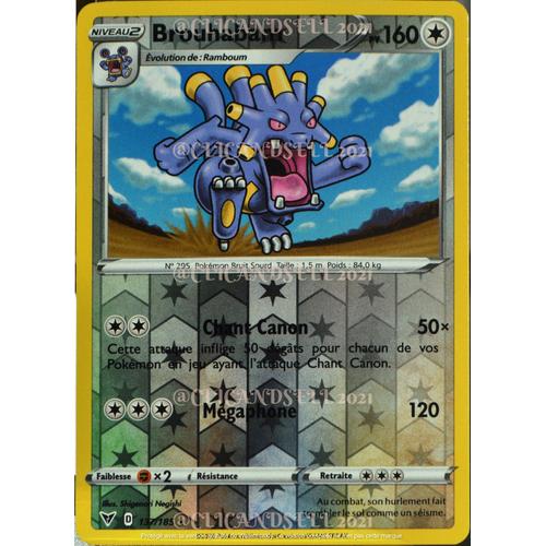 Carte Pokémon 137/185 Brouhabam ? 160 Pv - Reverse Eb04 - Épée Et Bouclier  Voltage Éclatant Neuf Fr