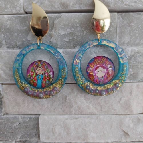 Boucles D'oreilles Paillettes Marie