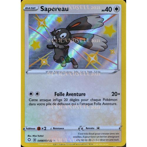 Carte Pokémon Sv097/Sv122 Sapereau ?Ch Eb4.5 - Épée Et Bouclier  Destinées Radieuses Neuf Fr