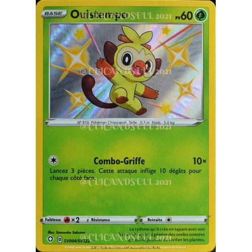 Carte Pokémon Sv004/Sv122 Ouistempo ?Ch Eb4.5 - Épée Et Bouclier  Destinées Radieuses Neuf Fr