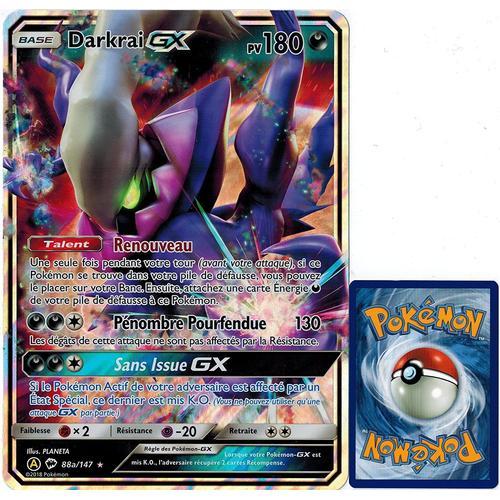 Carte Pokémon 88a/147 Darkrai Gx Jumbo 180 Pv Promo Neuf Fr