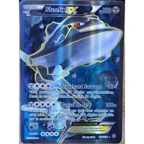 Carte Pokémon 108/114 Steelix Ex 180 Pv - Full Art Xy - Offensive Vapeur Neuf Fr